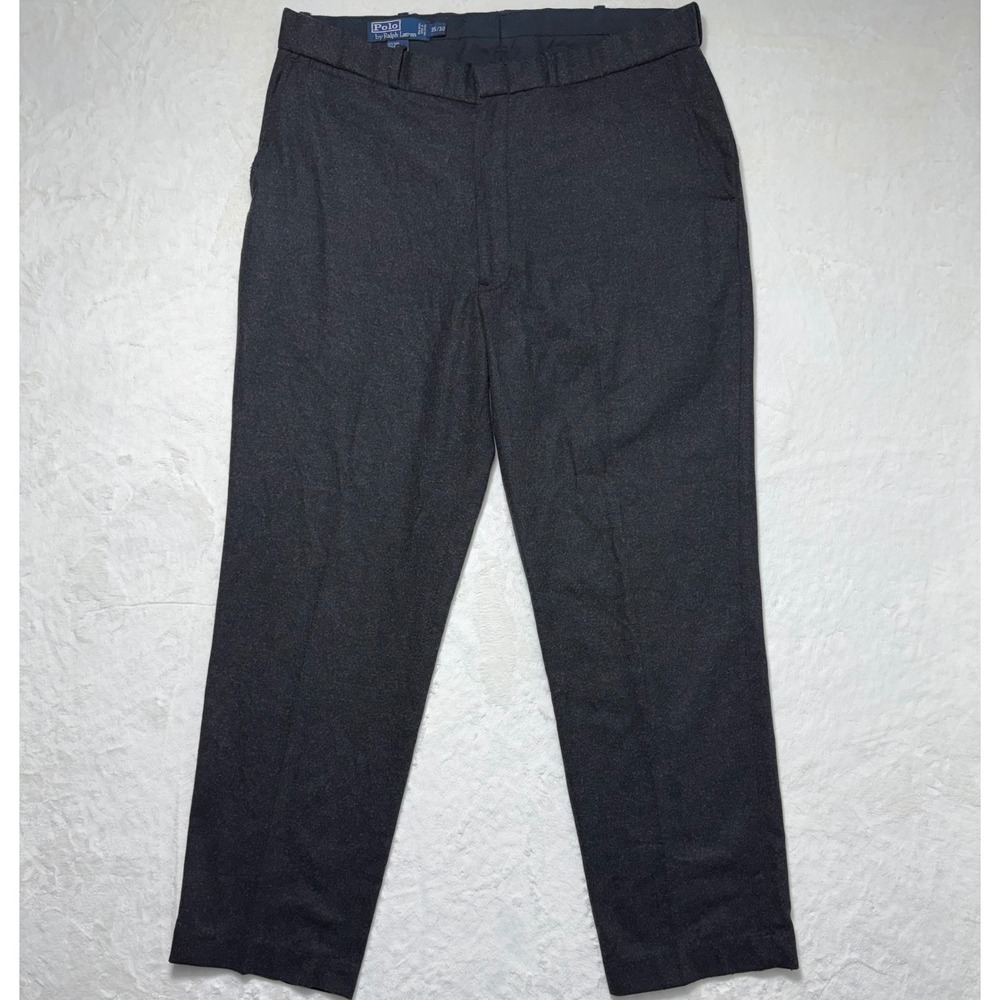 Vintage Polo Ralph Lauren Wool Blend Dress Pants Mens Size‎ 35x30 Gray Straight